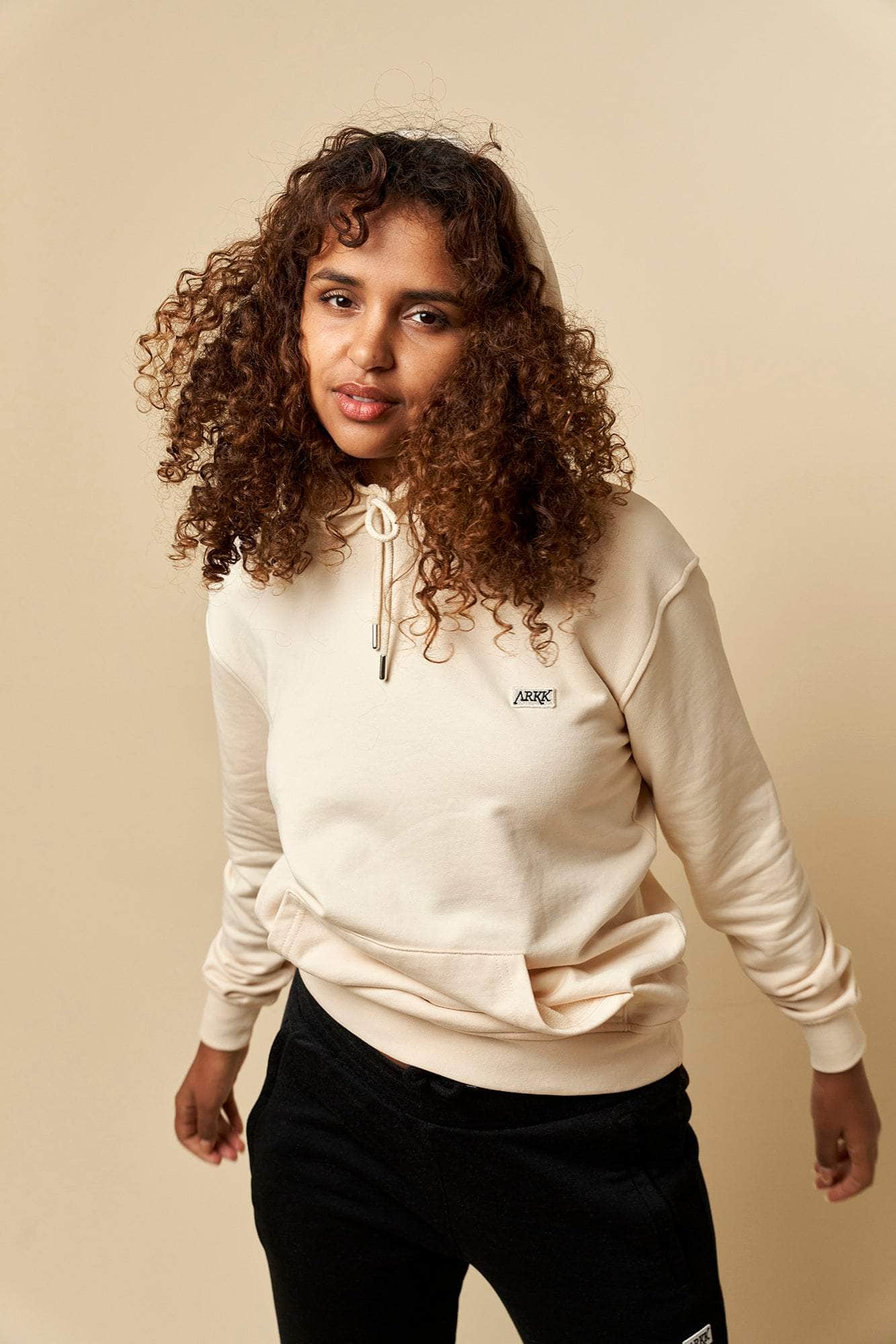 ARKK Apparel ARKK Box Logo Hoodie | Light Sand Hoodie